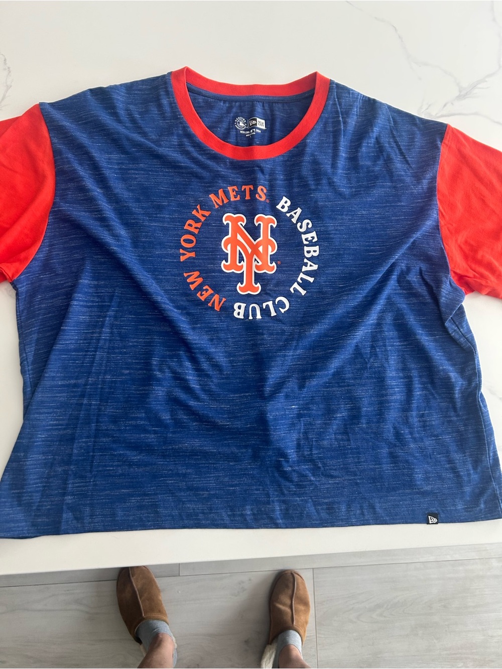 New Era Women’s Blue & Orange New York Mets Short Sleeve Tee